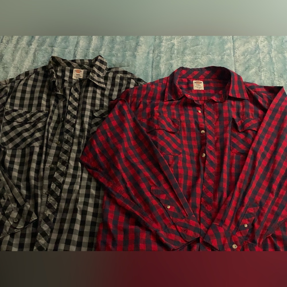 2 Dickies button up shirt